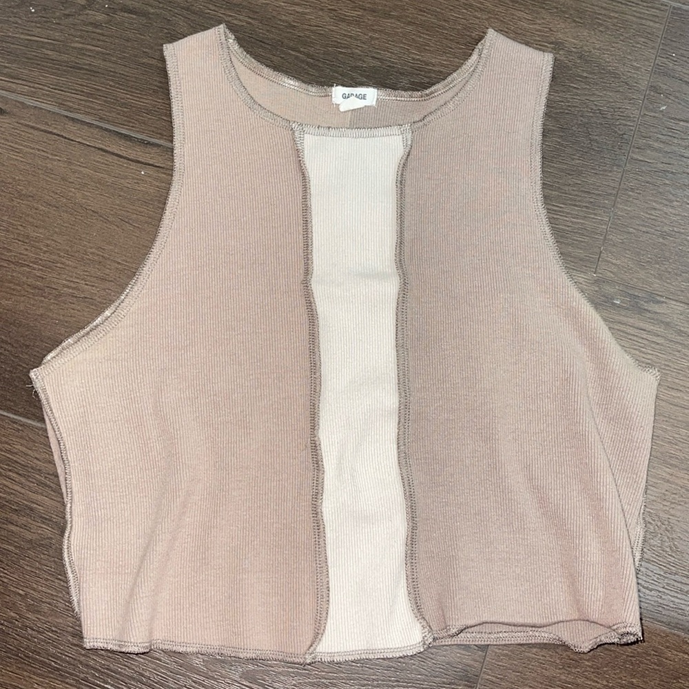 Garage crop tank top
